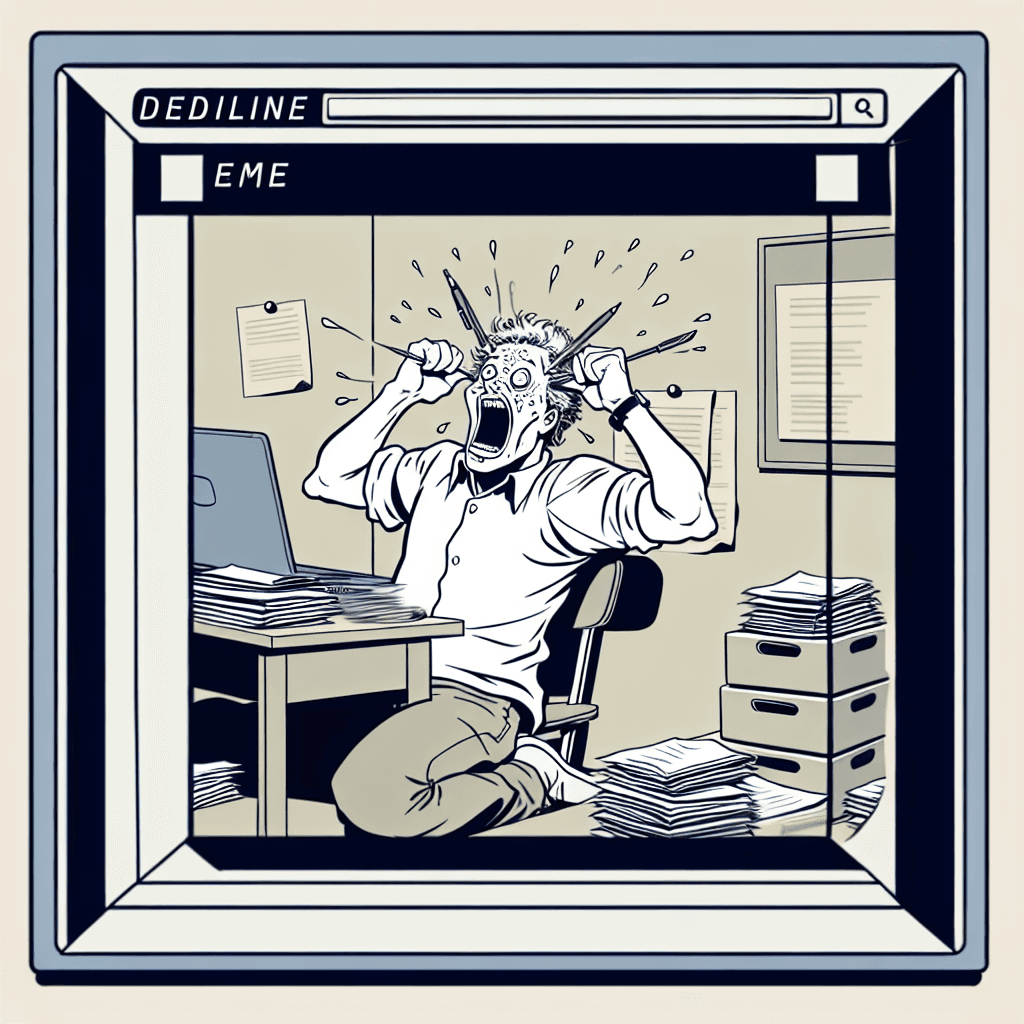 Смешной мем про «Повседневность»: Этот мем отражает универсальный стресс, который испытывают люди, когда сроки приближаются, а подготовка не видна. Он резонирует с теми, кто когда-либо откладывал дела и сталкивался с внезапным осознанием надвигающейся катастрофы.