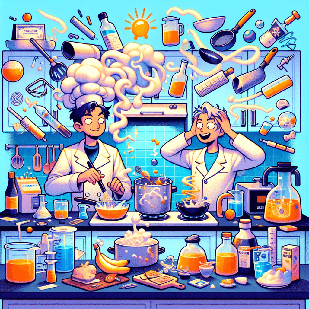 Meme divertido sobre Animales: Navegar por las rarezas de la cocina de los compañeros puede ser una aventura. A veces te llevas una sorpresa culinaria que es más química que cocina.