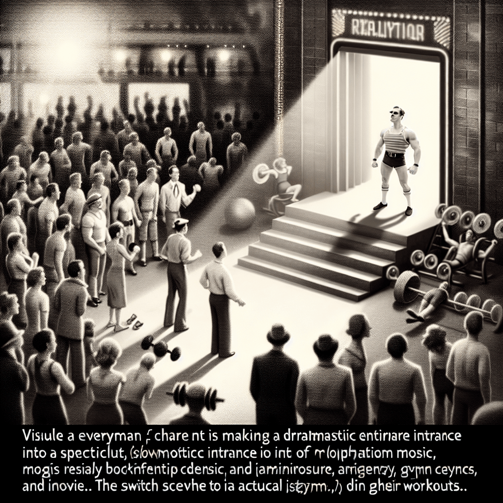 Смешной мем про «Фитнес»: Когда первый визит в спортзал должен сопровождаться эпической музыкой? Эта шутка подчеркивает театральность, которую мы представляем, и реальность саморазвития.