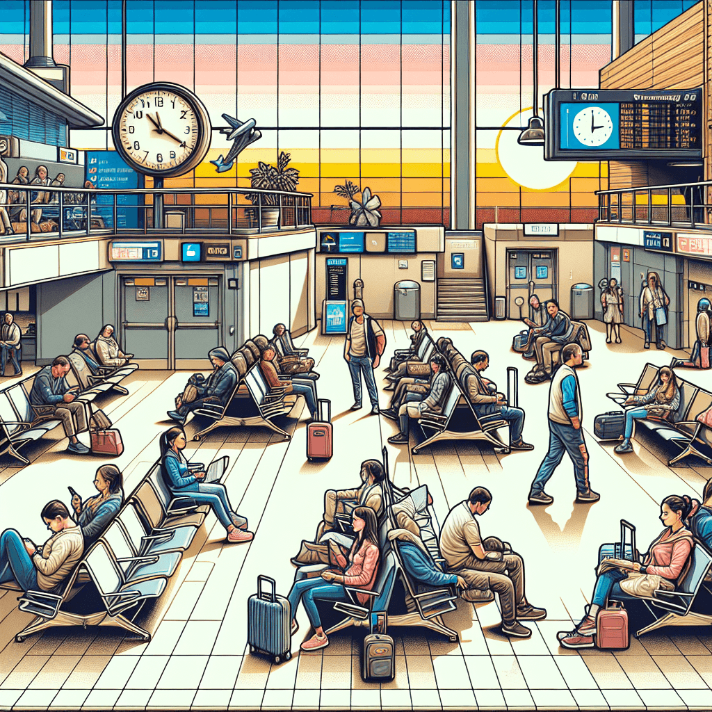 Смішний мем про «Щоденне життя»: Коли ти просто чекаєш і чекаєш? Затримки в аеропорту справді випробовують твою терплячість.