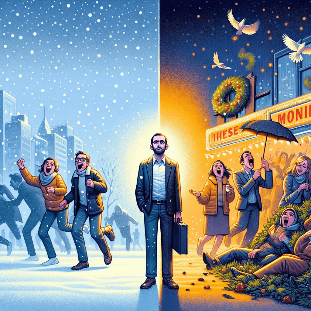 Meme engraçado sobre Relacionamentos: Esse meme captura a hilaridade das ambiciosas resoluções de Ano Novo que rapidamente encontram o caos da vida real. Todo mundo pode se identificar com a luta de cumprir esses altos objetivos.