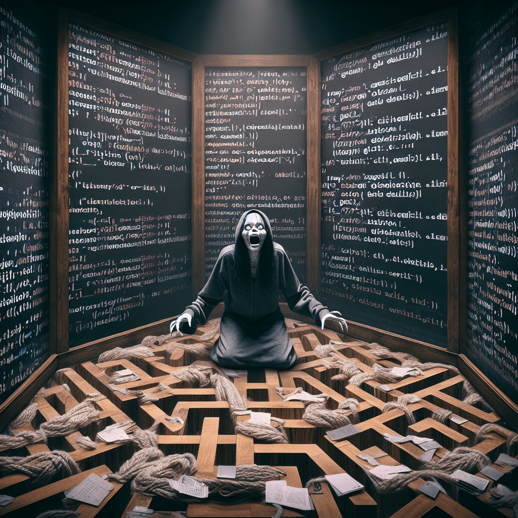 Meme divertido sobre Trabajo: Navegar por el código puede ser traicionero, especialmente cuando te encuentras con 'git blame'. Este meme captura la dramática realización de que buscar problemas en el código a menudo lleva a culpas inesperadas.