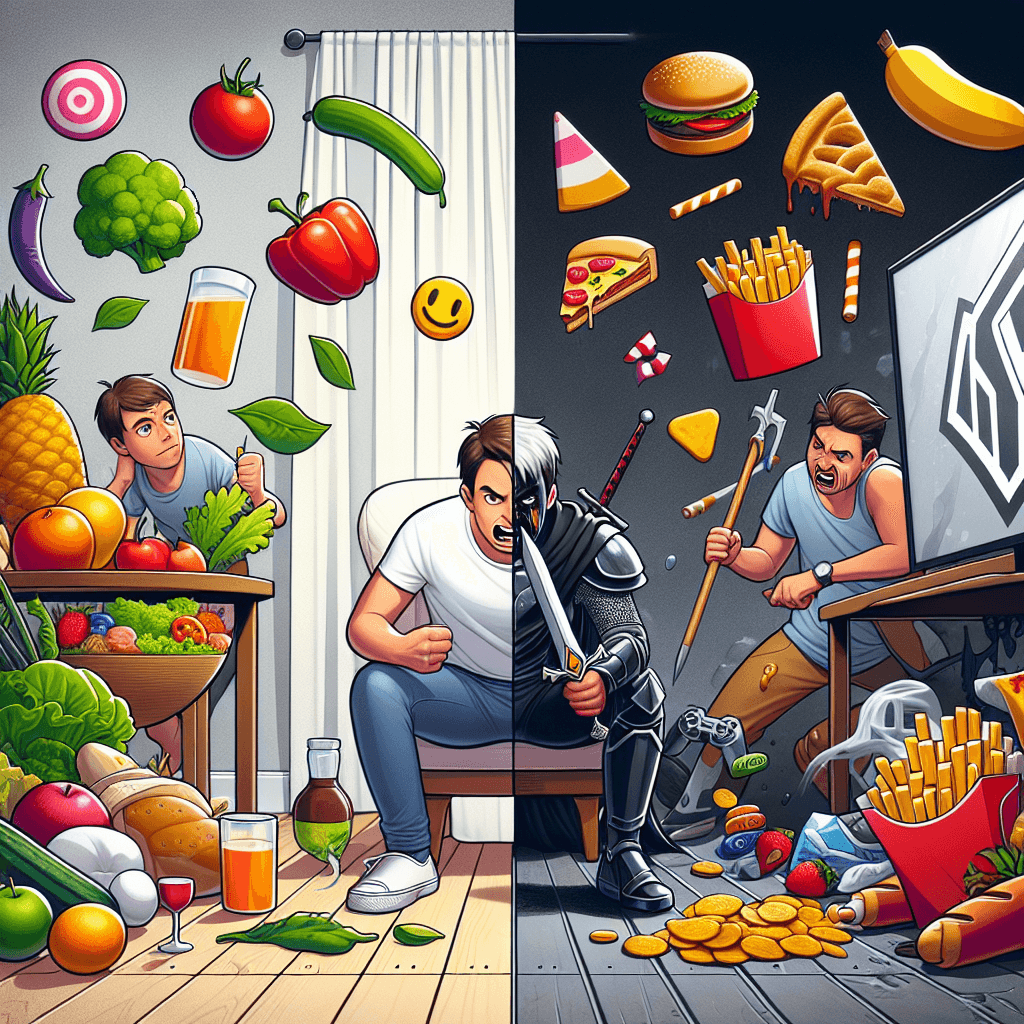 Günlük Yaşam hakkında komik meme: Bu meme, iyi niyetler ile atıştırmalık cazibesi arasındaki içsel savaşı vurguluyor. Sağlıklı bir yaşam sürmeye çalışan herkes için mükemmel.