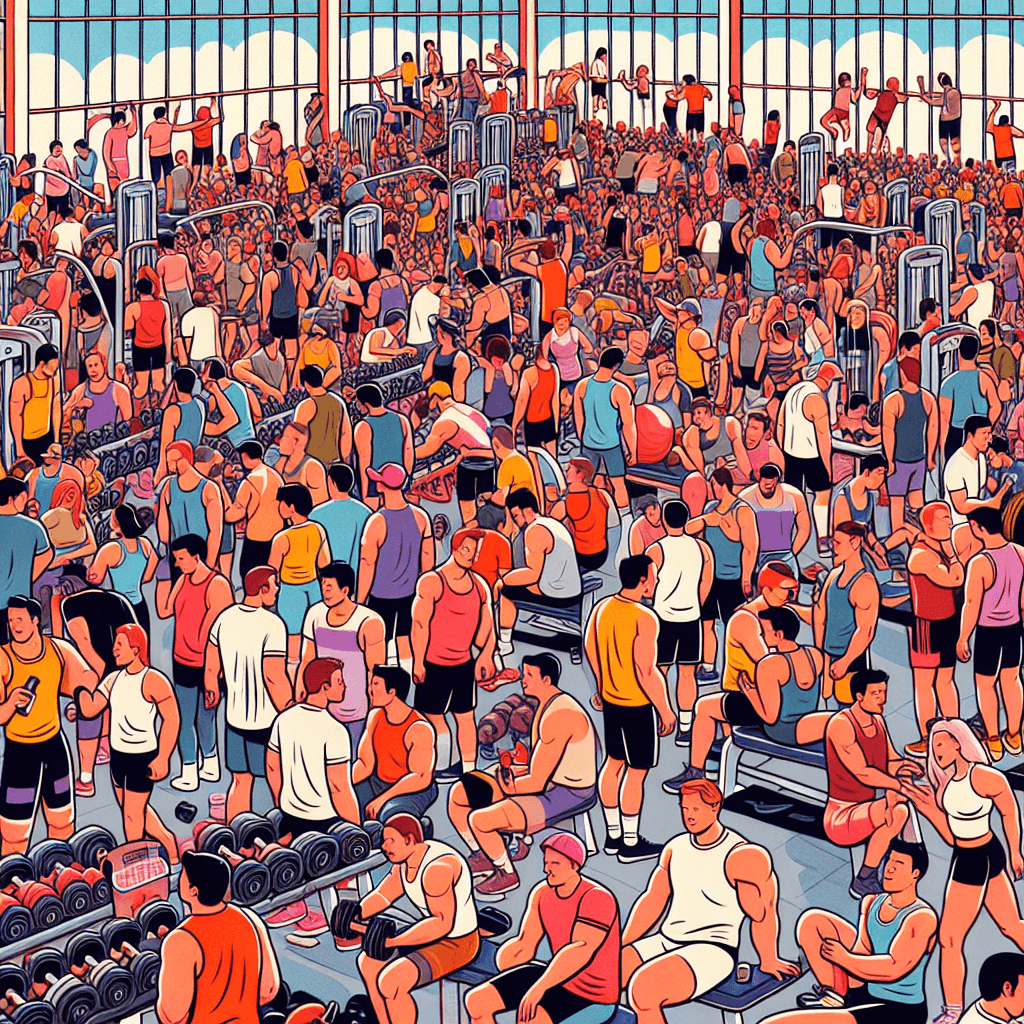 Meme divertido sobre Escuela: Este meme captura humorísticamente la sensación caótica y abrumadora de enfrentarse a un gimnasio lleno en enero, cuando todos intentan comenzar sus resoluciones de Año Nuevo. Es algo con lo que cualquiera que haya intentado hacer ejercicio en un gimnasio abarrotado durante la temporada de resoluciones puede identificarse.