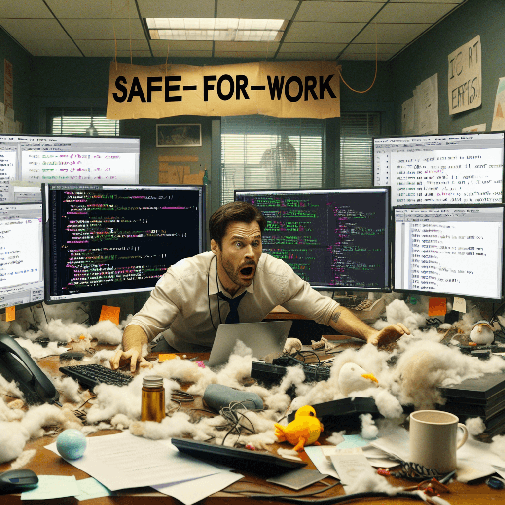 Смішний мем про «Робота»: Переживання злиття конфлікту може здаватися драмою з високими ставками, що розгортається в реальному часі. Цей мем відображає хаотичну тривогу, пов'язану з конфліктами коду, які можуть зірвати проект.