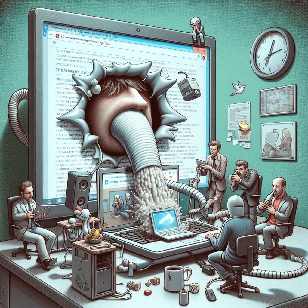 İş hakkında komik meme: Çalışmaya oturup online karmaşada kaybolanlar için bir meme.