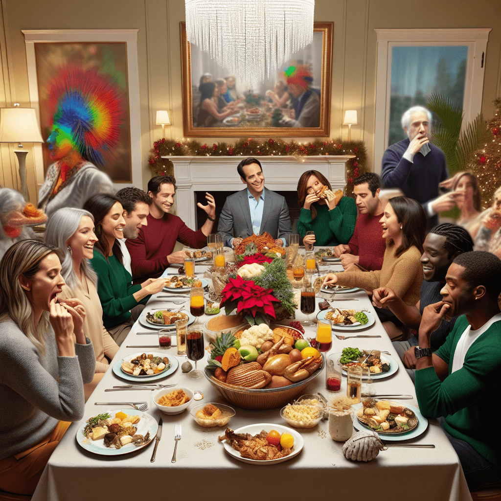 Смішний мем про «Робота»: Чи відчував ти тиск під час святкових вечерь? Цей мем відображає внутрішній діалог, який ми всі маємо, але не висловлюємо.