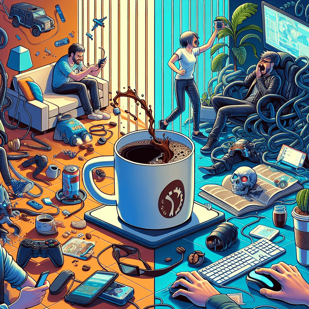 İlişkiler hakkında komik meme: Bu meme, kahveye bağımlı olanların zamanın nasıl geçtiğini kaybetme mücadelesini yakalıyor. Hayatın içinde kaybolan herkes için mükemmel.