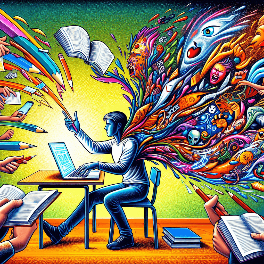 Lustiges Meme zu Schule: Die Balance zwischen Schulaufgaben und dem Chaos des Online-Drama kann überwältigend sein. Dieses Meme fängt den Kampf vieler Schüler von heute ein.