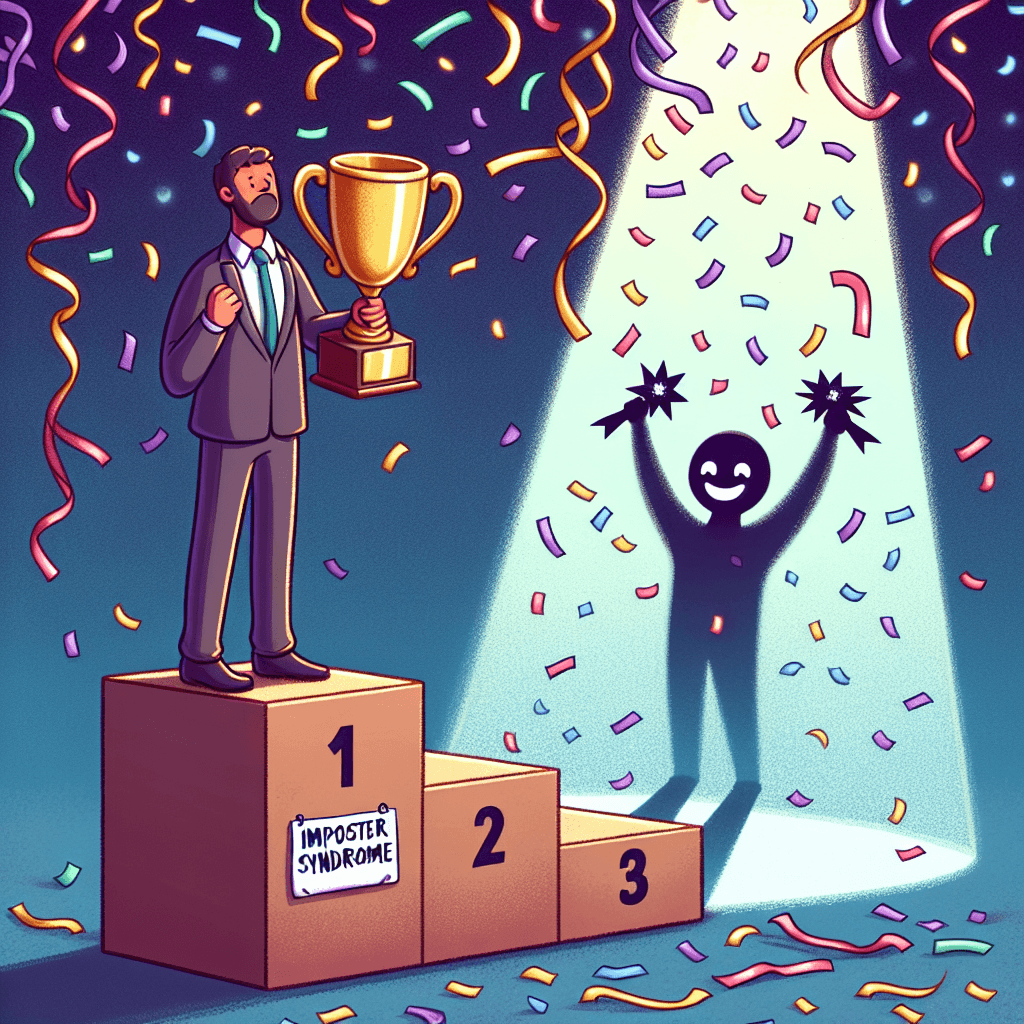 Meme engraçado sobre Relacionamentos: Esse meme captura a dúvida inesperada que muitas vezes vem após o sucesso, retratando a experiência da sÃndrome do impostor de forma engraçada e relacionável.