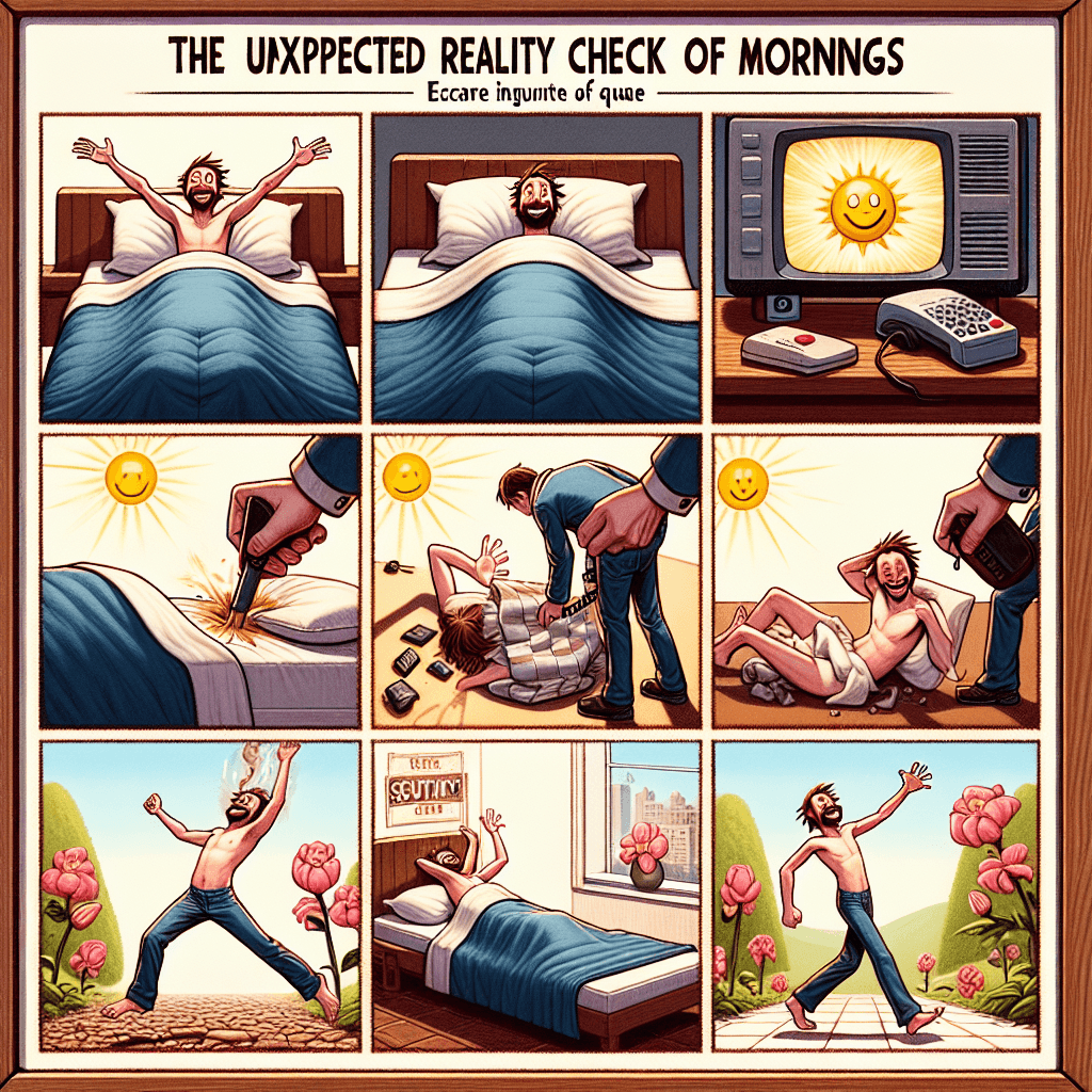 Смішний мем про «Щоденне життя»: Коли прокидаєшся свіжим і готовим підкорювати день, але реальність б'є по обличчю? Цей мем ідеально передає цей розчаровуючий момент.