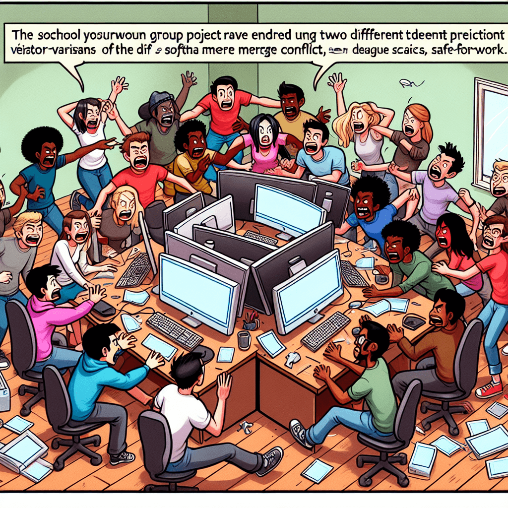 Lustiges Meme zu Schule: Durch das Minenfeld der Gruppenprojekte zu navigieren, kann zu unerwartetem Chaos führen. Lass uns in die Komik eintauchen, die entsteht, wenn widersprüchliche Ideen aufeinandertreffen!