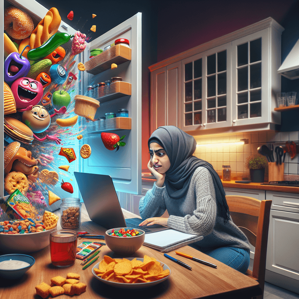 Meme divertido sobre Trabajo: ¿Alguna vez has intentado concentrarte en una clase mientras tus snacks piden atención a gritos? Este meme captura esa lucha con humor relatable.