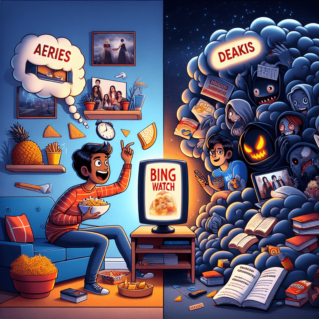 Meme divertido sobre Escuela: Este meme captura humorísticamente el choque entre las responsabilidades académicas y la tentación de ver series. Es una lucha con la que muchos estudiantes se sienten identificados al equilibrar plazos con sus series favoritas.