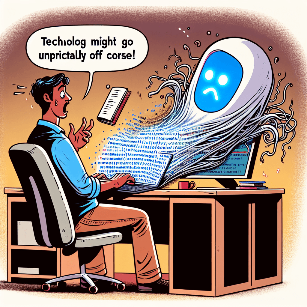 Funny meme about Work: This meme humorously highlights the often absurd outcomes of using AI tools for programming assistance. A relatable moment for anyone who's ever relied too heavily on technology.