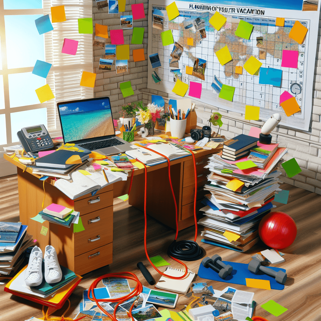 Lustiges Meme zu Arbeit: Urlaubsplanung kann stressiger sein als der Alltag. Dieses Meme fängt die chaotische Vorbereitung ein, die sich wie ein Extremsport anfühlt.